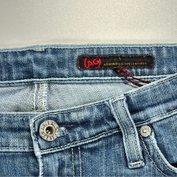 AG Adriano Goldschmied Light Blue Straight Leg Jeans - Picture 7 of 14